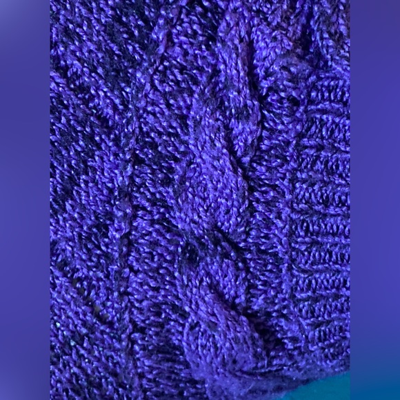 Sterling Harris vintage 80s knit sweater cable knit collar, cute and cozy knit.. - Picture 4 of 7